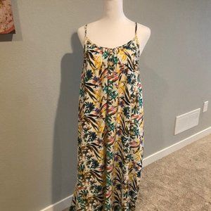Bishop + Young Tropical Floral Hi-Low Dress, Size Small